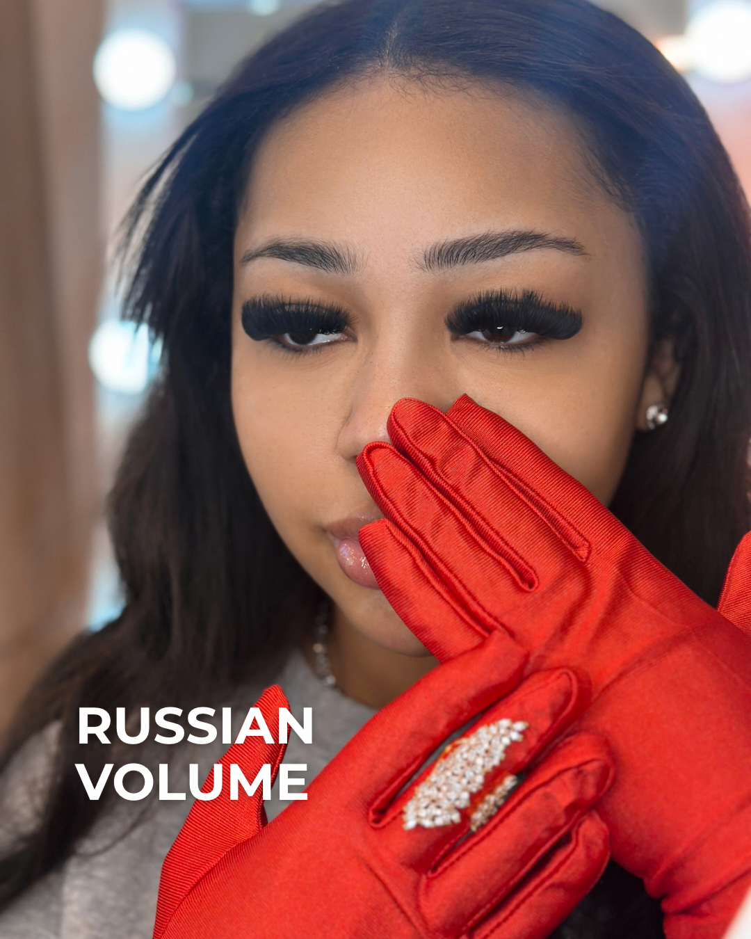 Russian volume lashes result